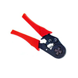 Self-adjusting crimping pliers for cable ferrules
