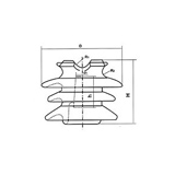 High voltage pin type insulators