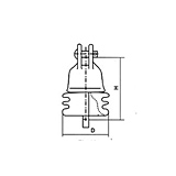 Porcelain disc suspension insulators