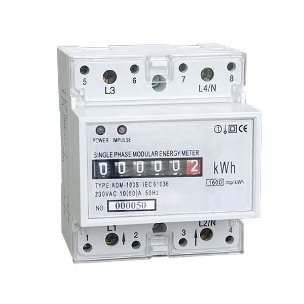 ADM100S Single Phase DIN-RAIL Watt-hour Meter