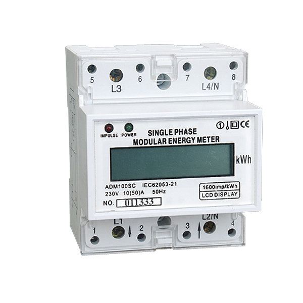 ADM100SC Single Phase DIN-RAIL Watt-hour Meter