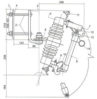 Hight-Voltage Fuse Cutout RTF-5