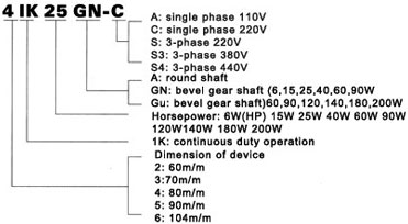 200W induction motor 