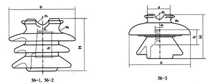 High voltage pin type insulators