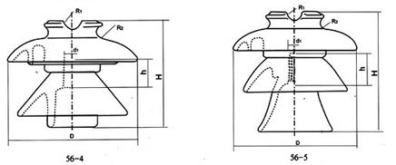 High voltage pin type insulators